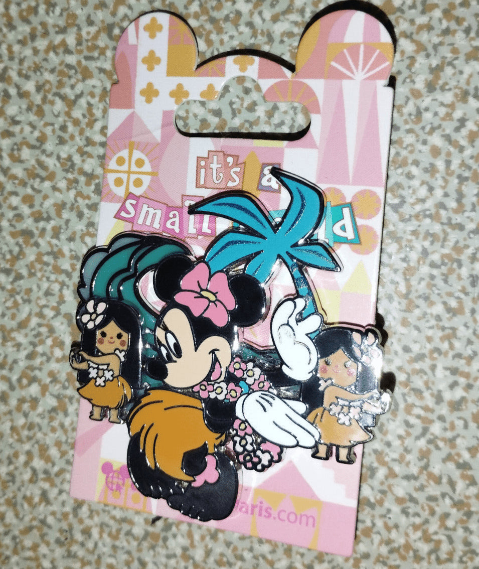 Minnie and Hula Dancer Small World Attraction Series Disney Paris Dlp 2023 Pin