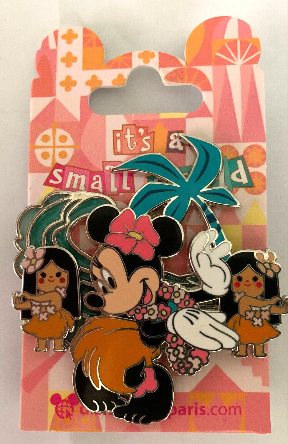 Minnie and Hula Dancer Small World Attraction Series Disney Paris Dlp 2023 Pin