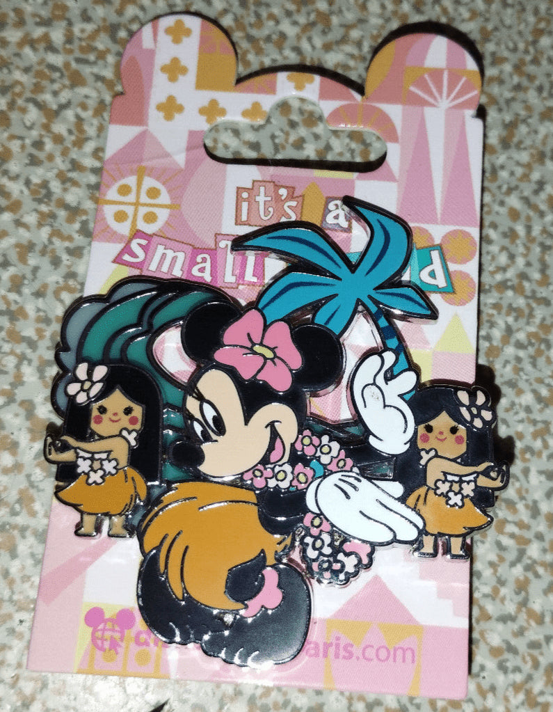 Minnie and Hula Dancer Small World Attraction Series Disney Paris Dlp 2023 Pin