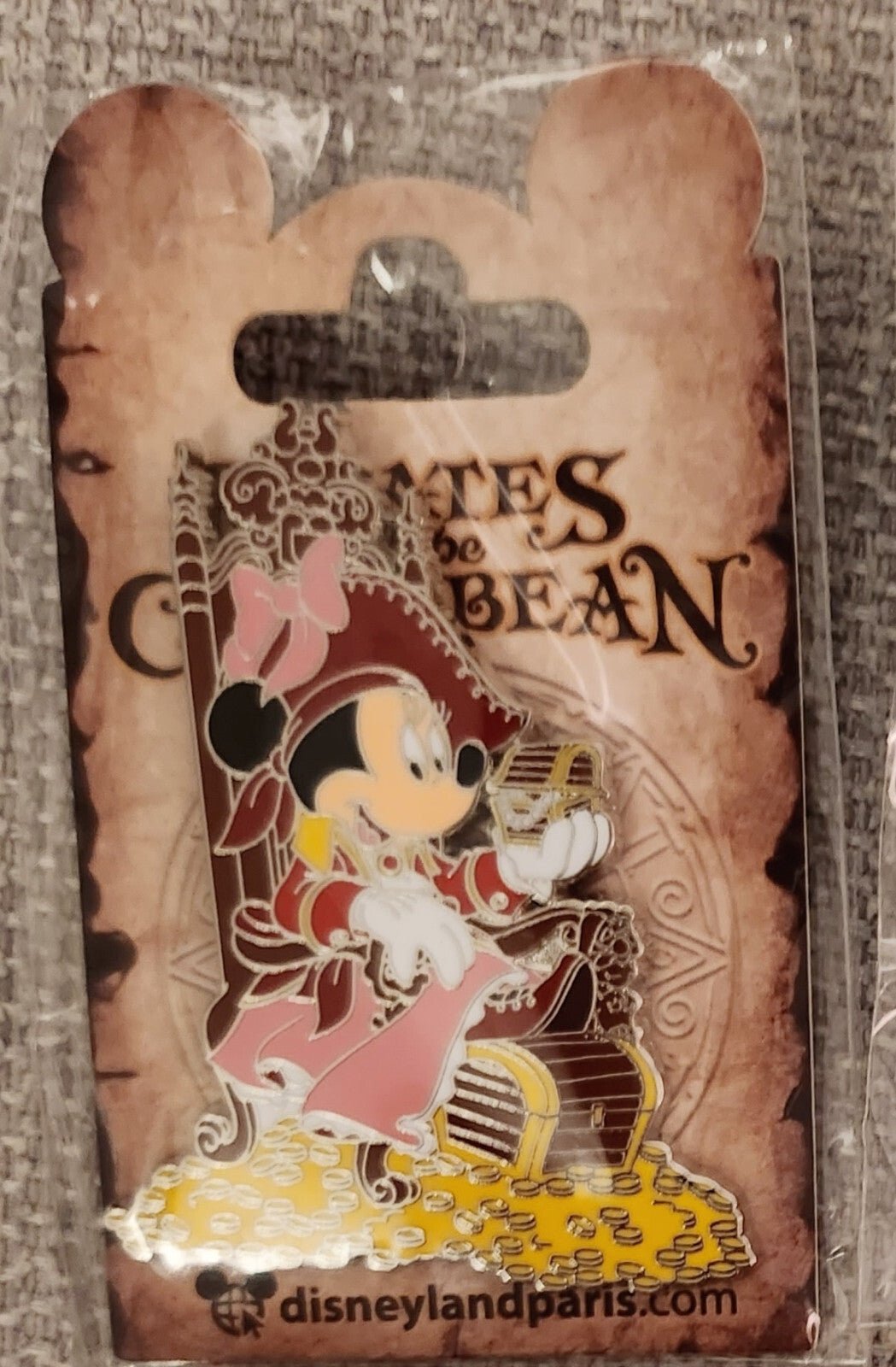 Minnie Treasure Chest Pirates Of The Caribbean Dlrp Dlp Disney Paris 2022 Pin
