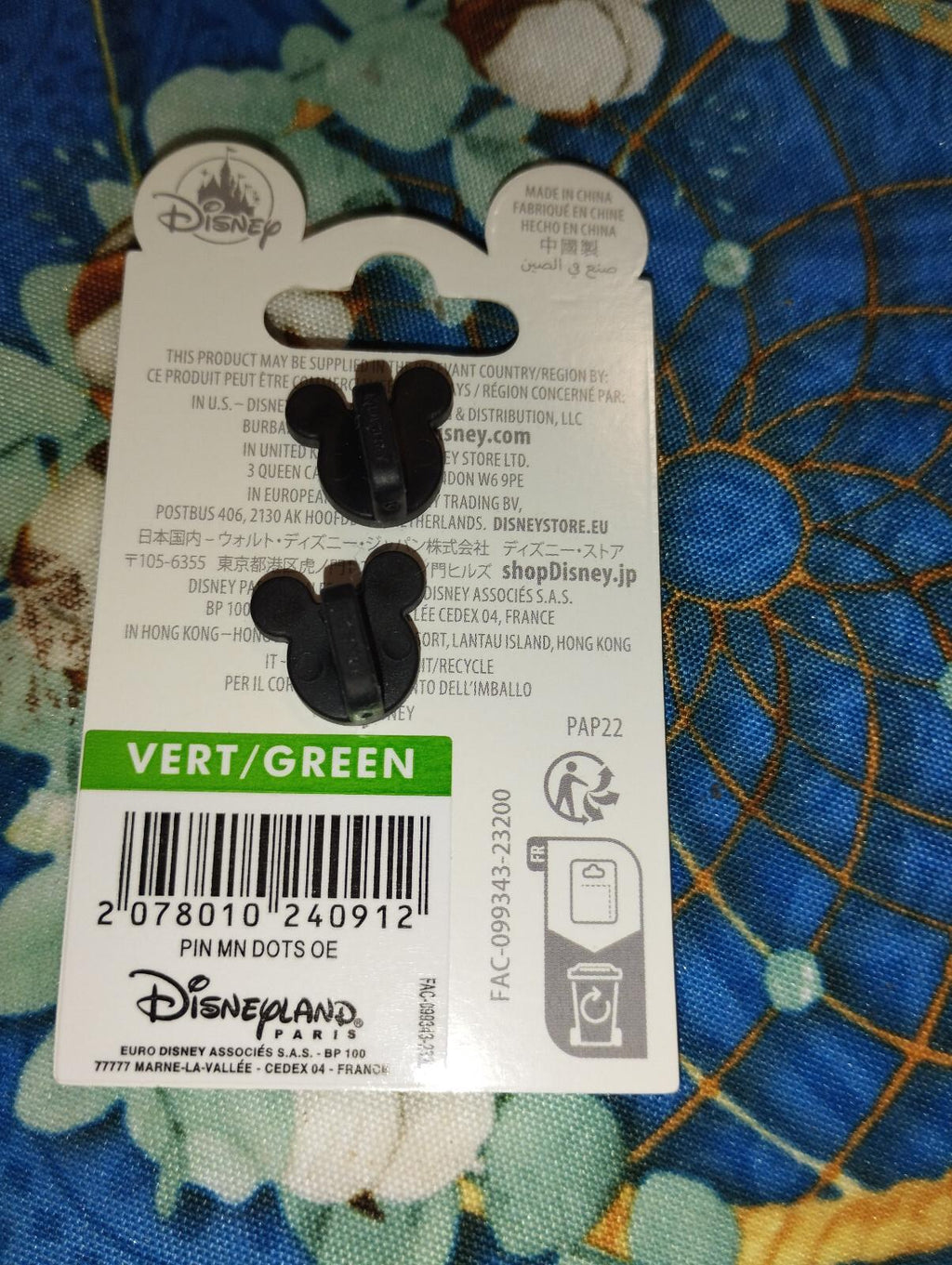 Minnie Winking - Polka Dots Blue Dress Disney Land Paris Dlp April 2024 Pin