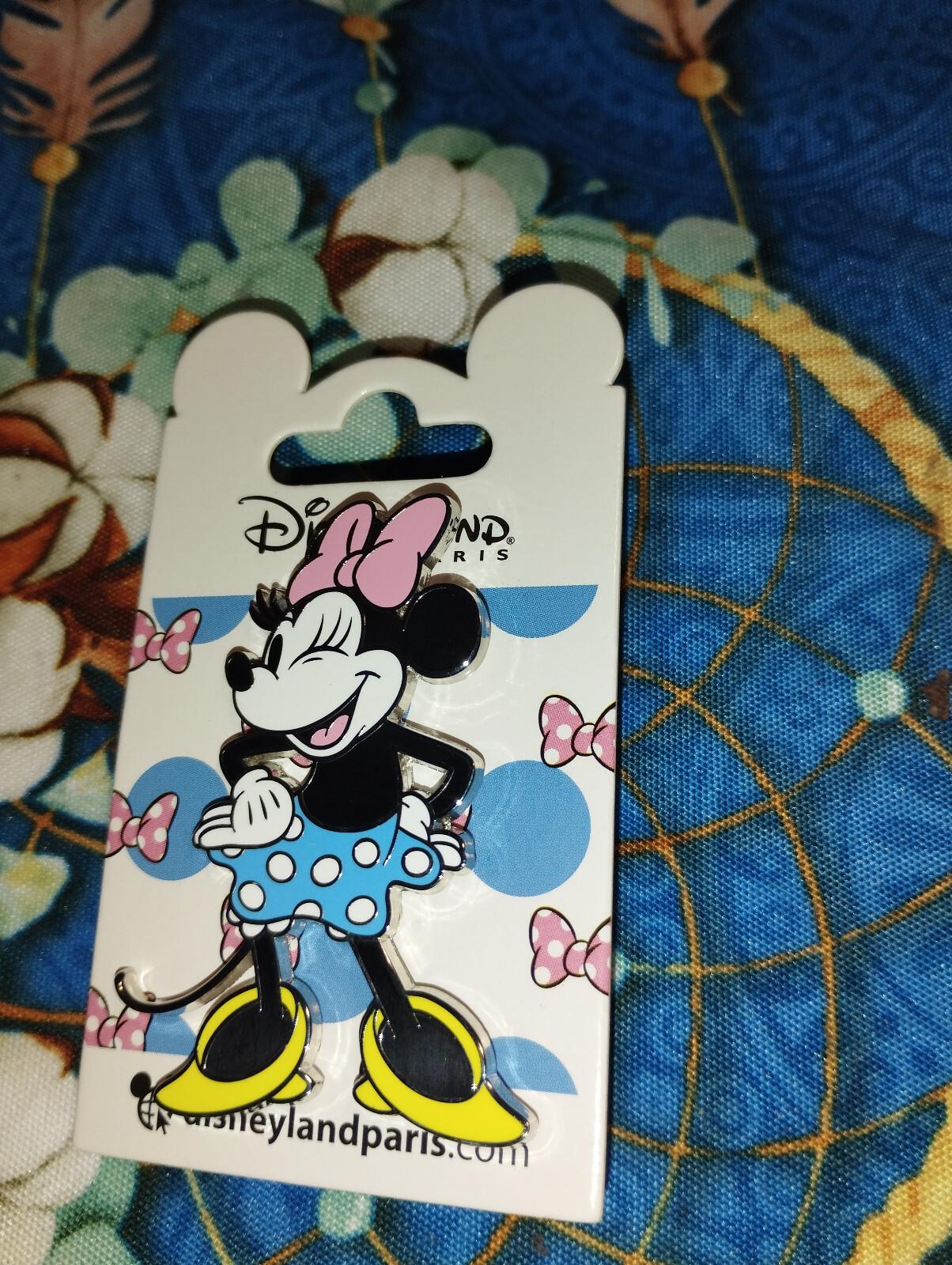 Minnie Winking - Polka Dots Blue Dress Disney Land Paris Dlp April 2024 Pin