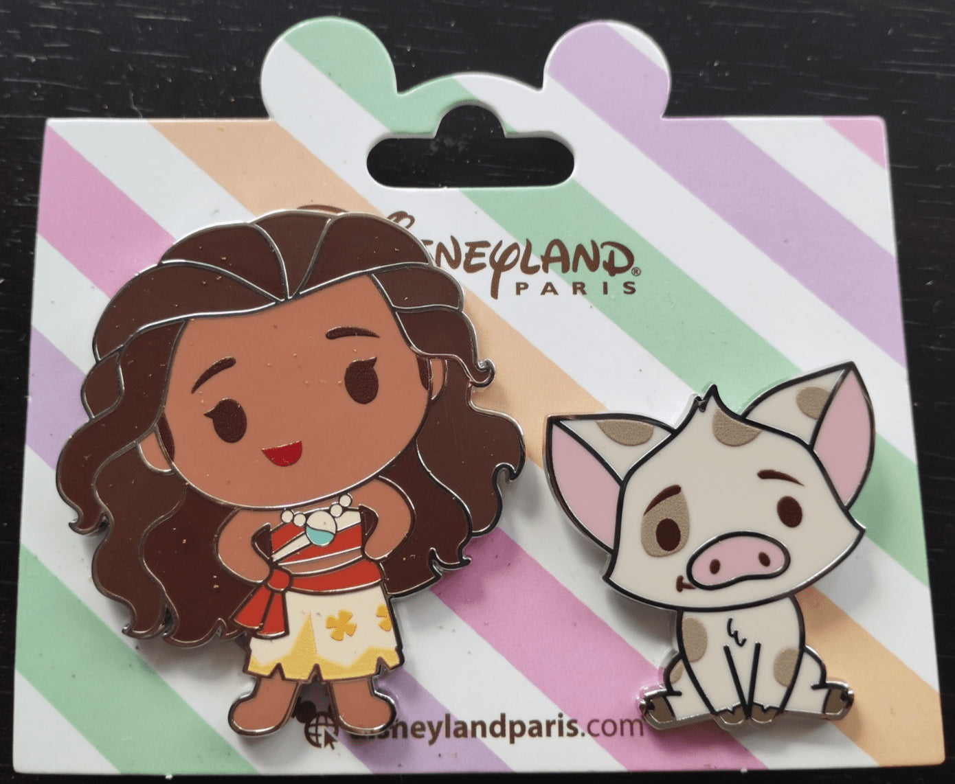 Moana and Pua Cute Princess and Sidekicks Set Disney L Paris Dlp Feb 2025 Pin