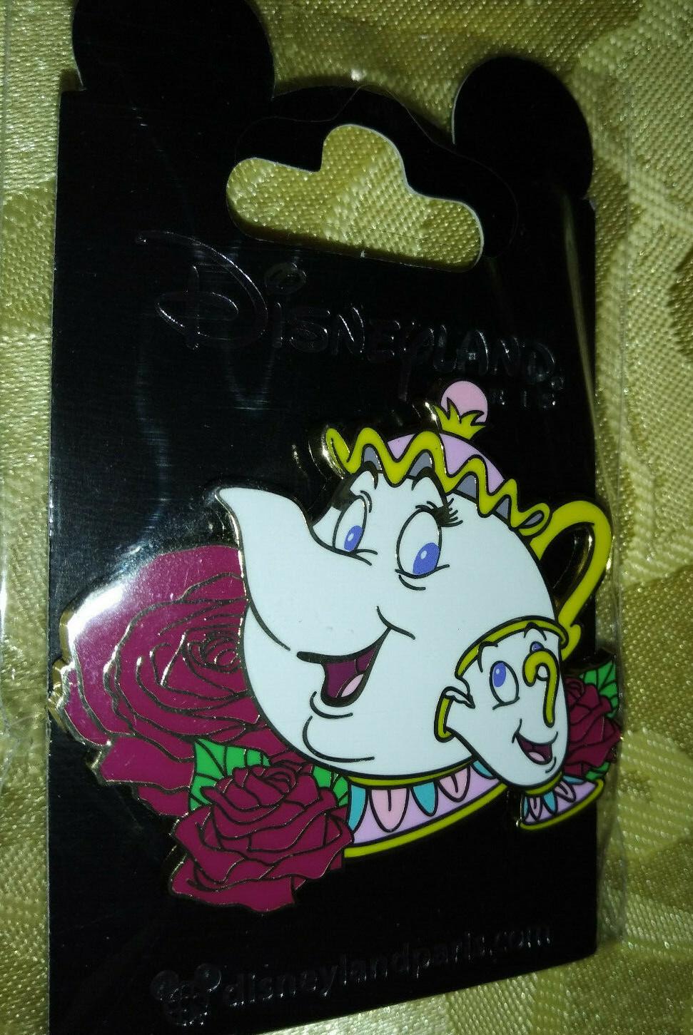 Mrs Potts and Chip Red Roses Flower Series Disney L Paris Dlrp Dlp Fev 2022 Pin