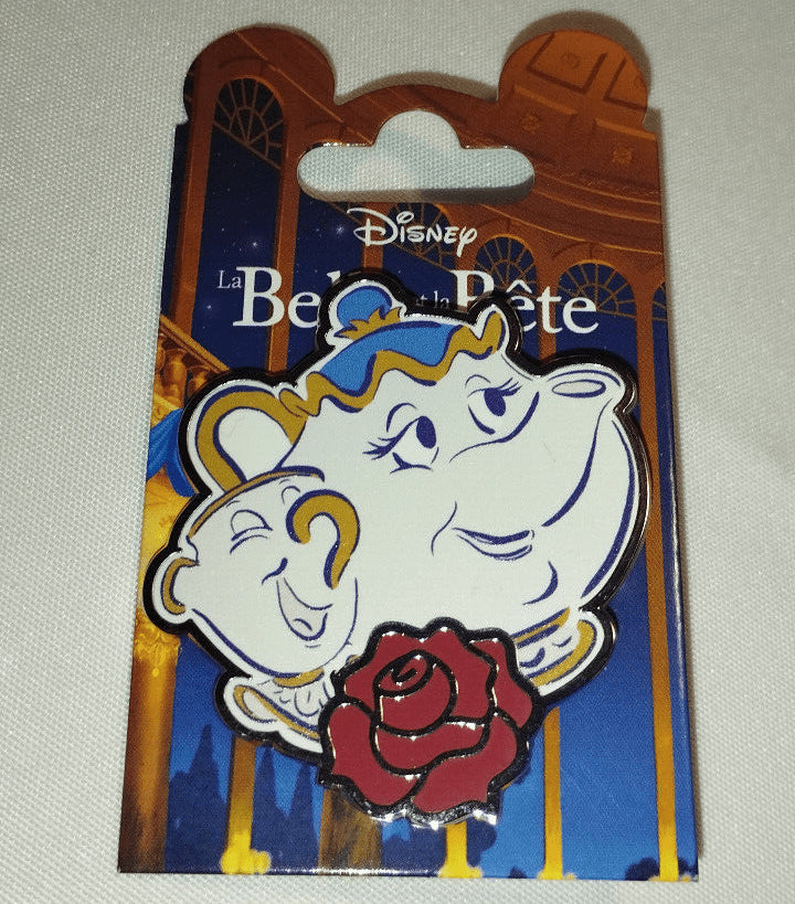 Mrs Potts and Chip - Rose Beauty & the Beast Disney Land Paris Dlp 08 2024 Pin