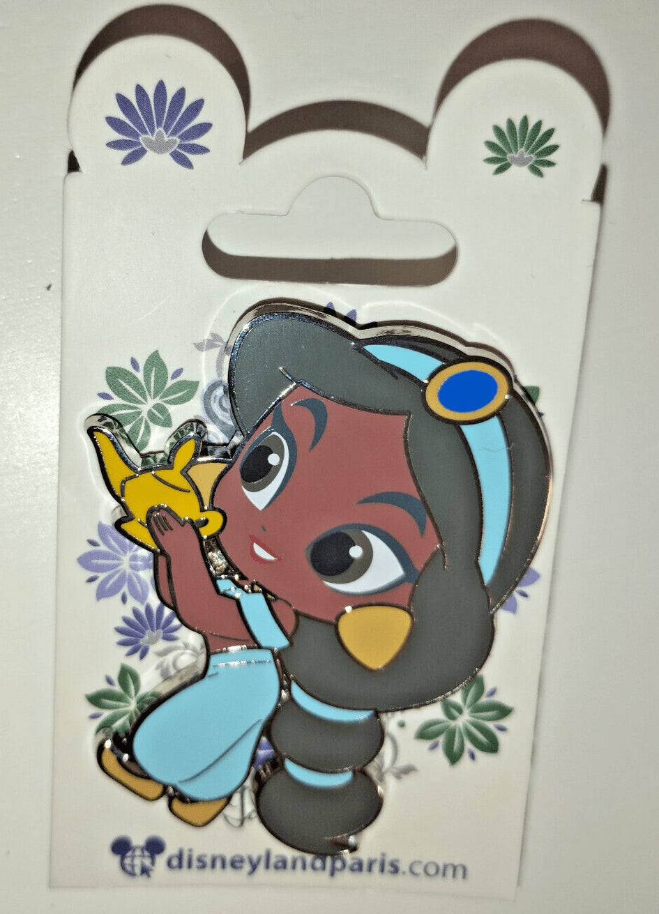 Mulan Belle Ariel Jasmine Cind Aurora Snow 7 Chibi Princess Set Disney Land Paris Dlp 2023 Pins