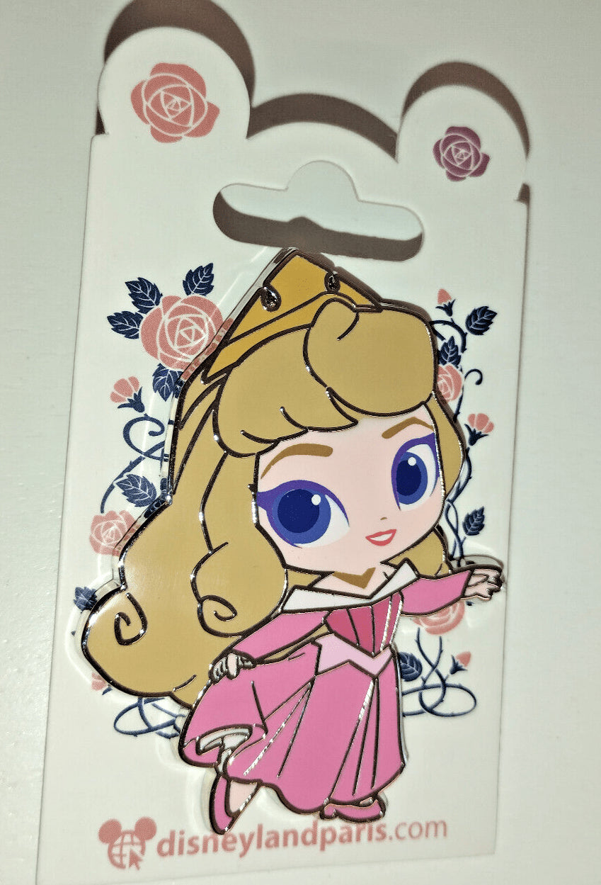 Mulan Belle Ariel Jasmine Cind Aurora Snow 7 Chibi Princess Set Disney Land Paris Dlp 2023 Pins