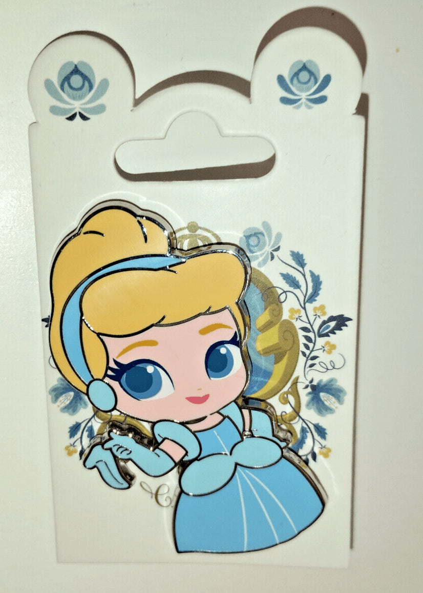 Mulan Belle Ariel Jasmine Cind Aurora Snow 7 Chibi Princess Set Disney Land Paris Dlp 2023 Pins
