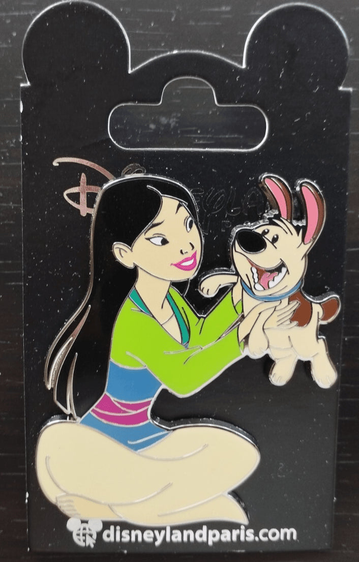 Mulan Holding Little Brother Mulan Set Disney Land Paris Dlp Mar 2025 Pin