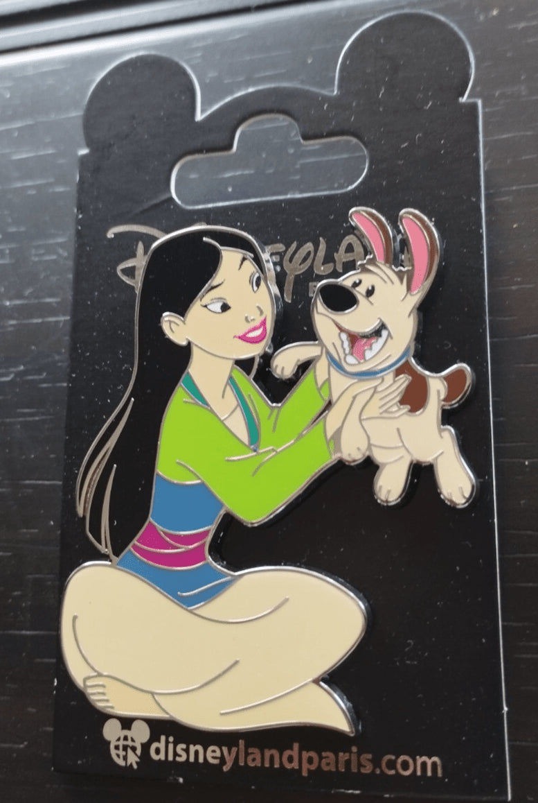 Mulan Holding Little Brother Mulan Set Disney Land Paris Dlp Mar 2025 Pin