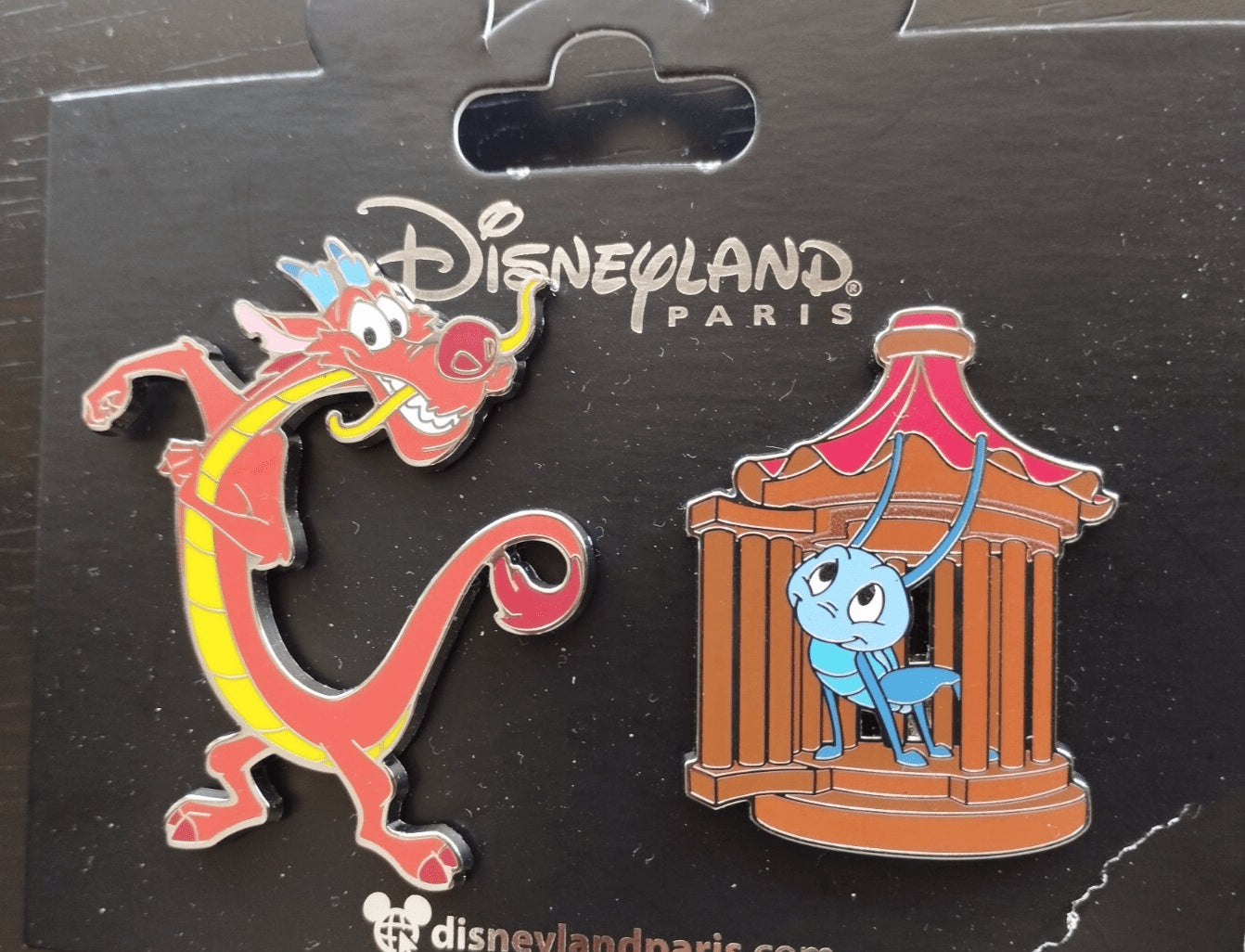 Mushu and Cri - Kee in Lantern Mulan Set Disney Land Paris Dlp Mar 2025 2 Pins