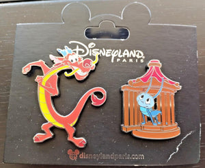 ムーシューとクリキー ランタン ムーラン セット ディズニーランドパリ DLP 2025年3月 2ピン