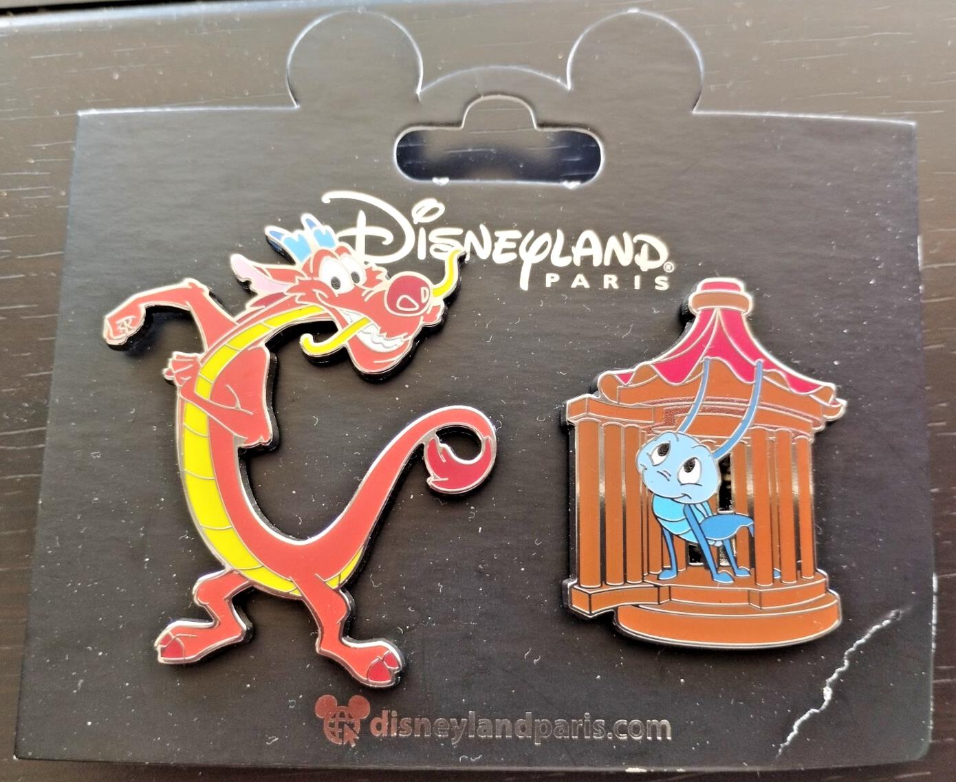 Mushu and Cri - Kee in Lantern Mulan Set Disney Land Paris Dlp Mar 2025 2 Pins