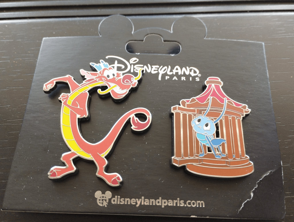 Mushu and Cri - Kee in Lantern Mulan Set Disney Land Paris Dlp Mar 2025 2 Pins