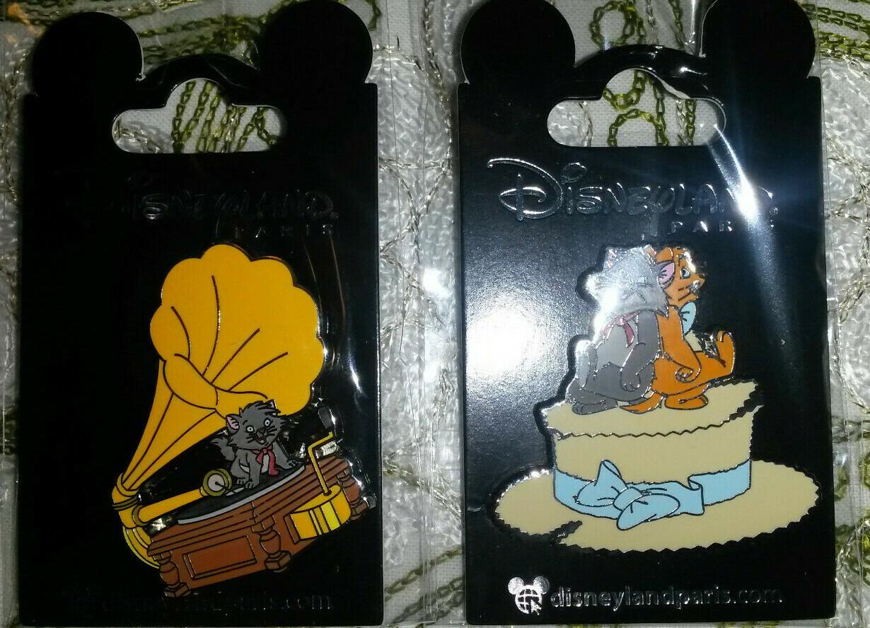 Music Aristocats Cat Berlioz Toulouse on Hat Disney Land Paris Dlrp Dlp 2019 pin