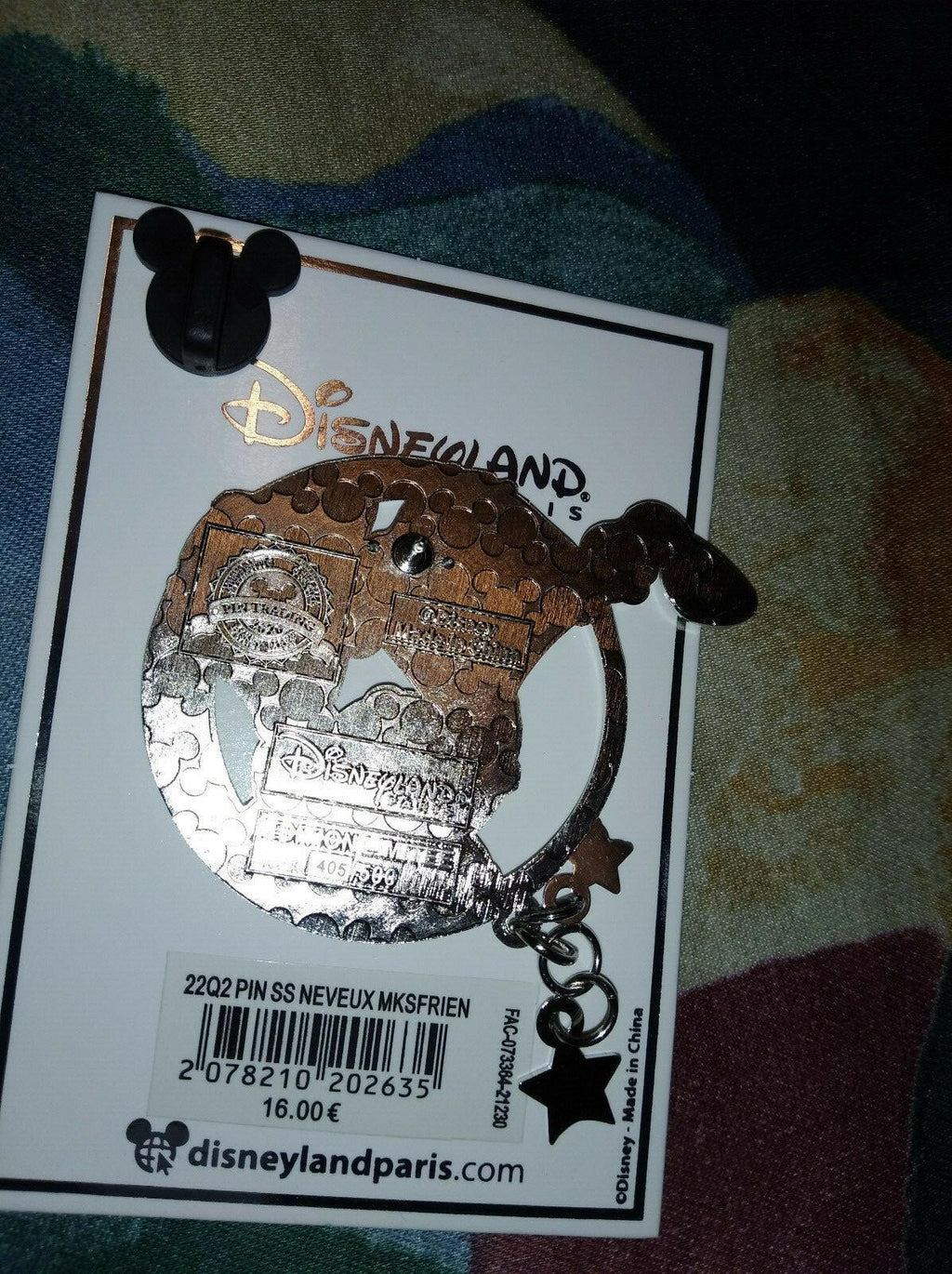 Nephews Huey Dewey Louie w Stars Disney Paris LE 500 Dlp 2022 Round Dangle Pin