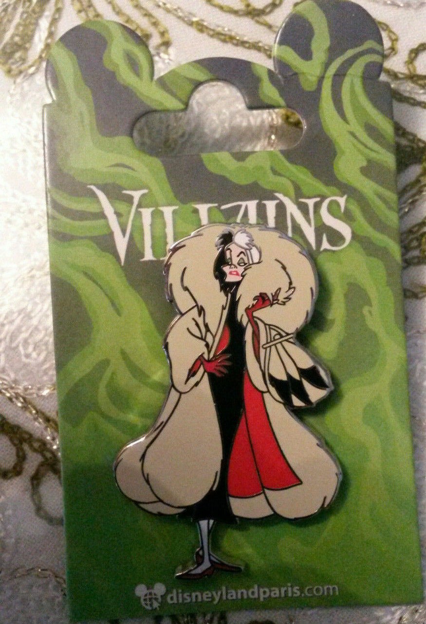New Cruella Devil Fur Coat Villain Series Disney Paris DLRP DLP Sept. 2018 Pin