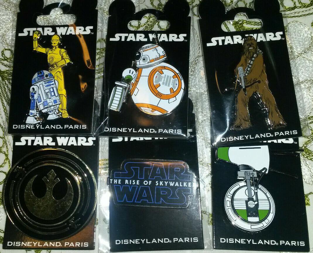 New December 2019 Star Wars Series 6 Pins Disney Land Paris Dlrp Dlp Pins