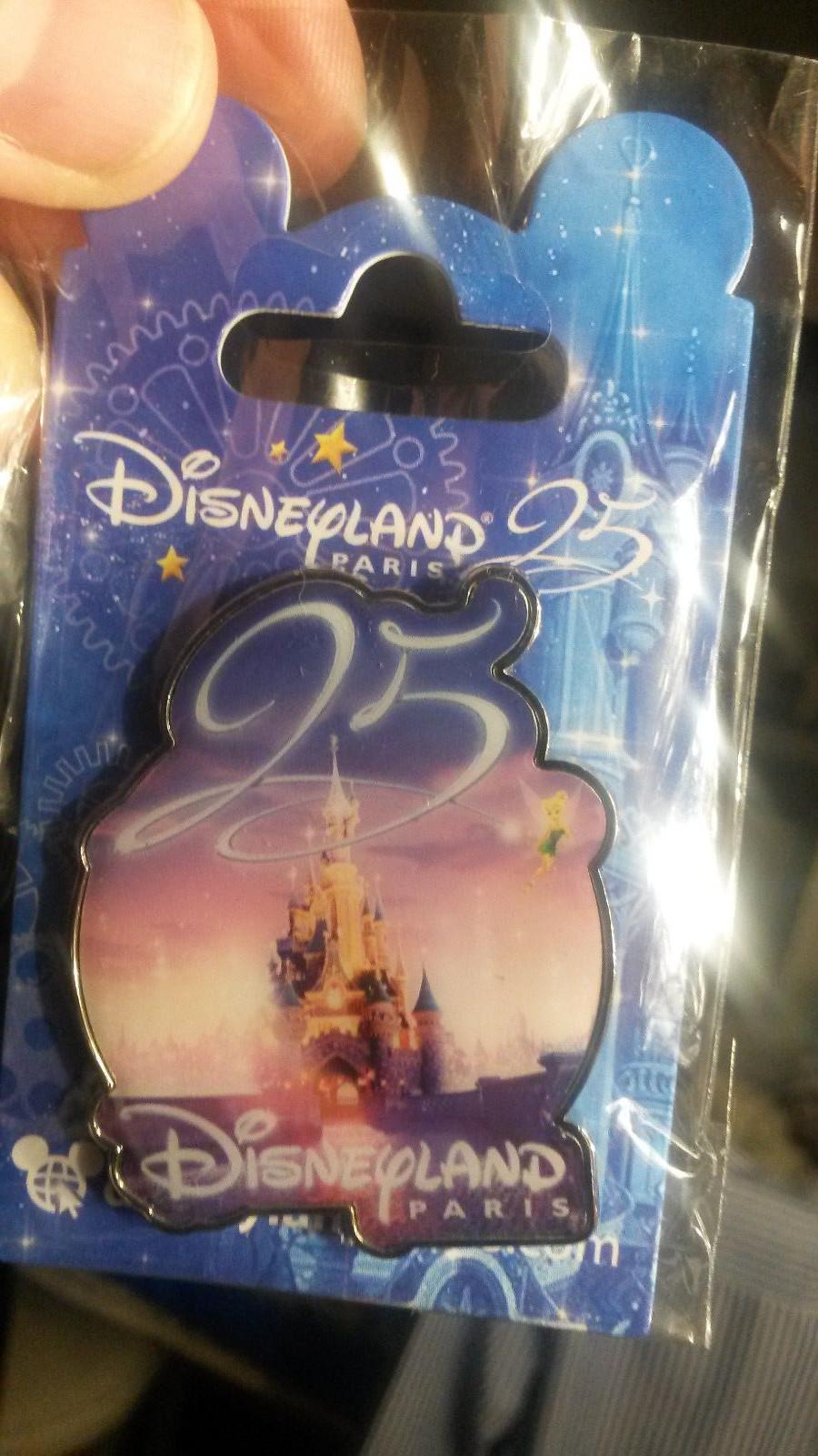 New Disney Land Paris 25th Anniversary Castle with Tinkerbell Dlrp Dlp 2017 pin