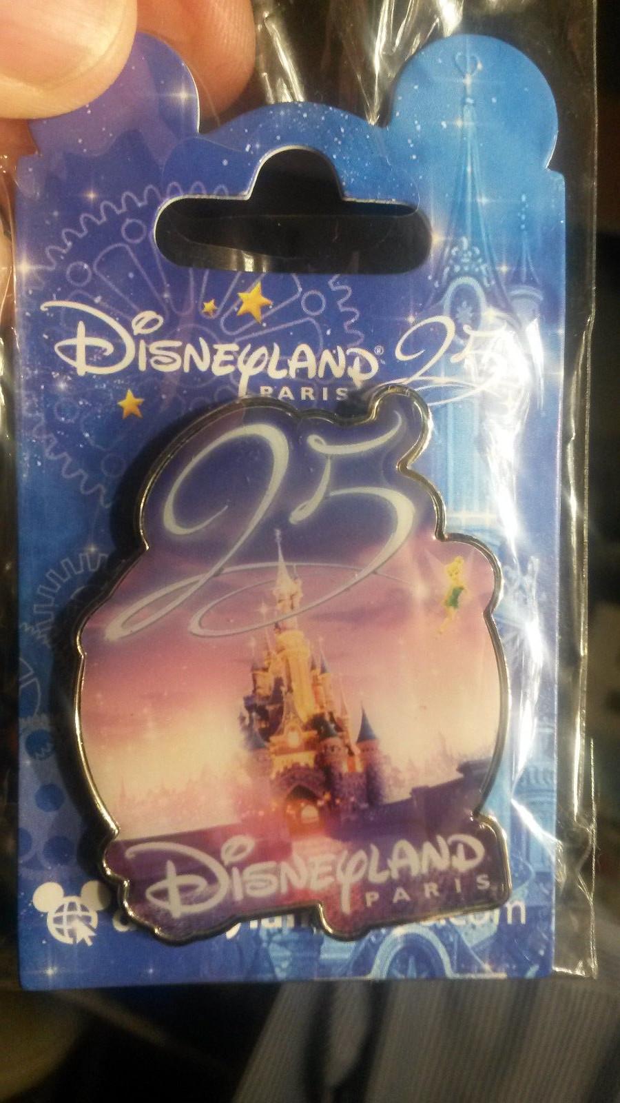 New Disney Land Paris 25th Anniversary Castle with Tinkerbell Dlrp Dlp 2017 pin