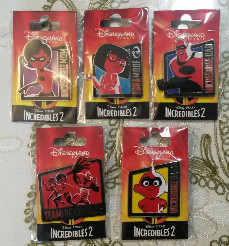 New June 2018 Incredibles 2 Series Team Disney Land Paris Dlrp Dlp Pin