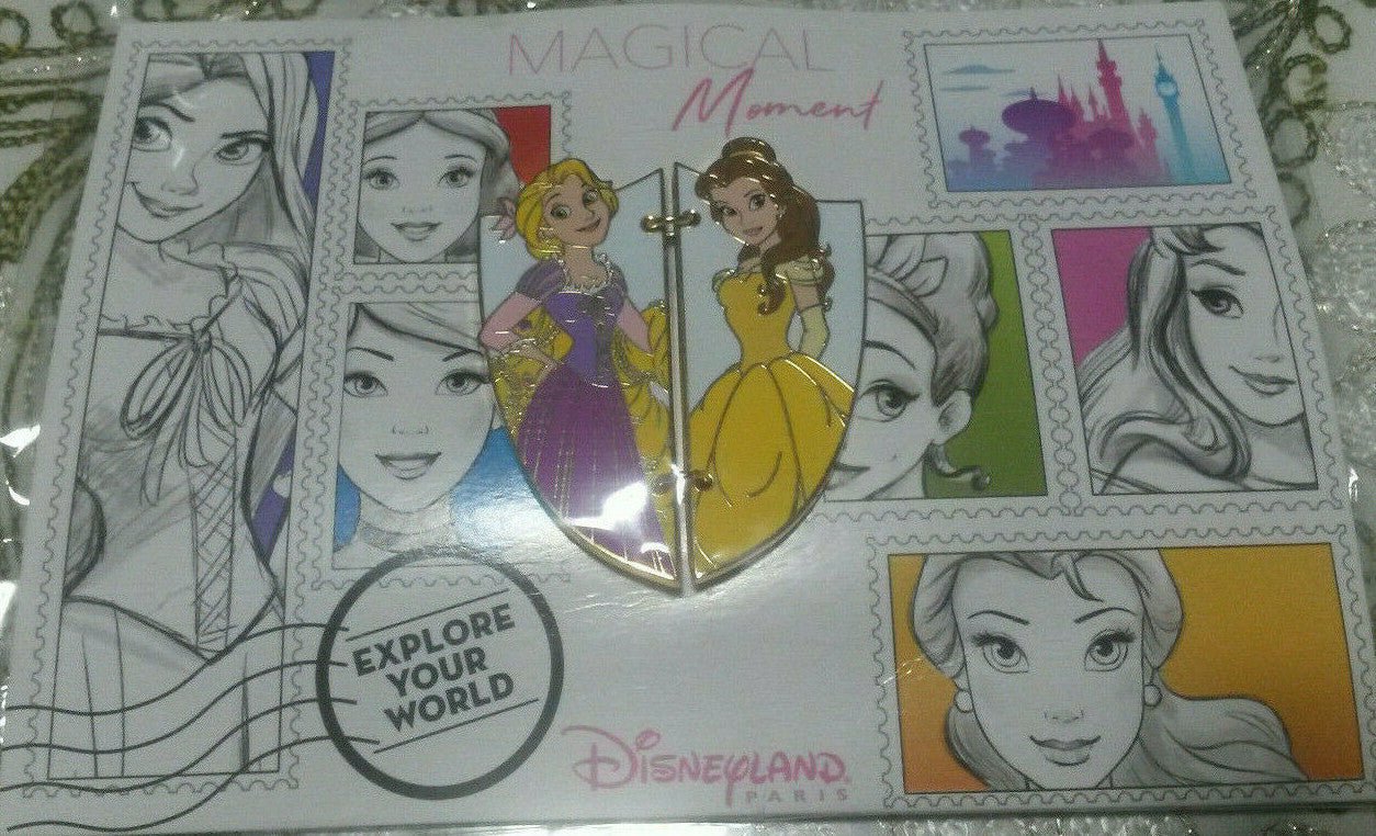 New Magical Moment Rapunzel Belle August 2018 Disney Land Paris Dlrp Dlp Pin