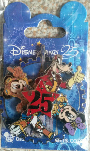 ミッキー＆フレンズ スピナー ディズニーL パリ 25周年 Dlrp Dlp 2017 ピン