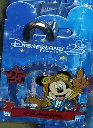 ミッキーアビエイター ラウンド ディズニー L パリ 25周年 Dlrp Dlp 2017年3月 ピン