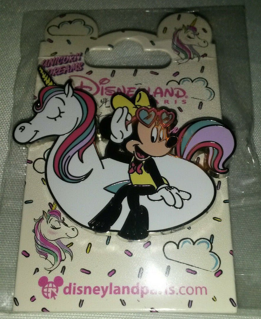 New Minnie on Rubber Ring Unicorn Rainbow Disney Paris Dlrp Dlp 2021 Pin