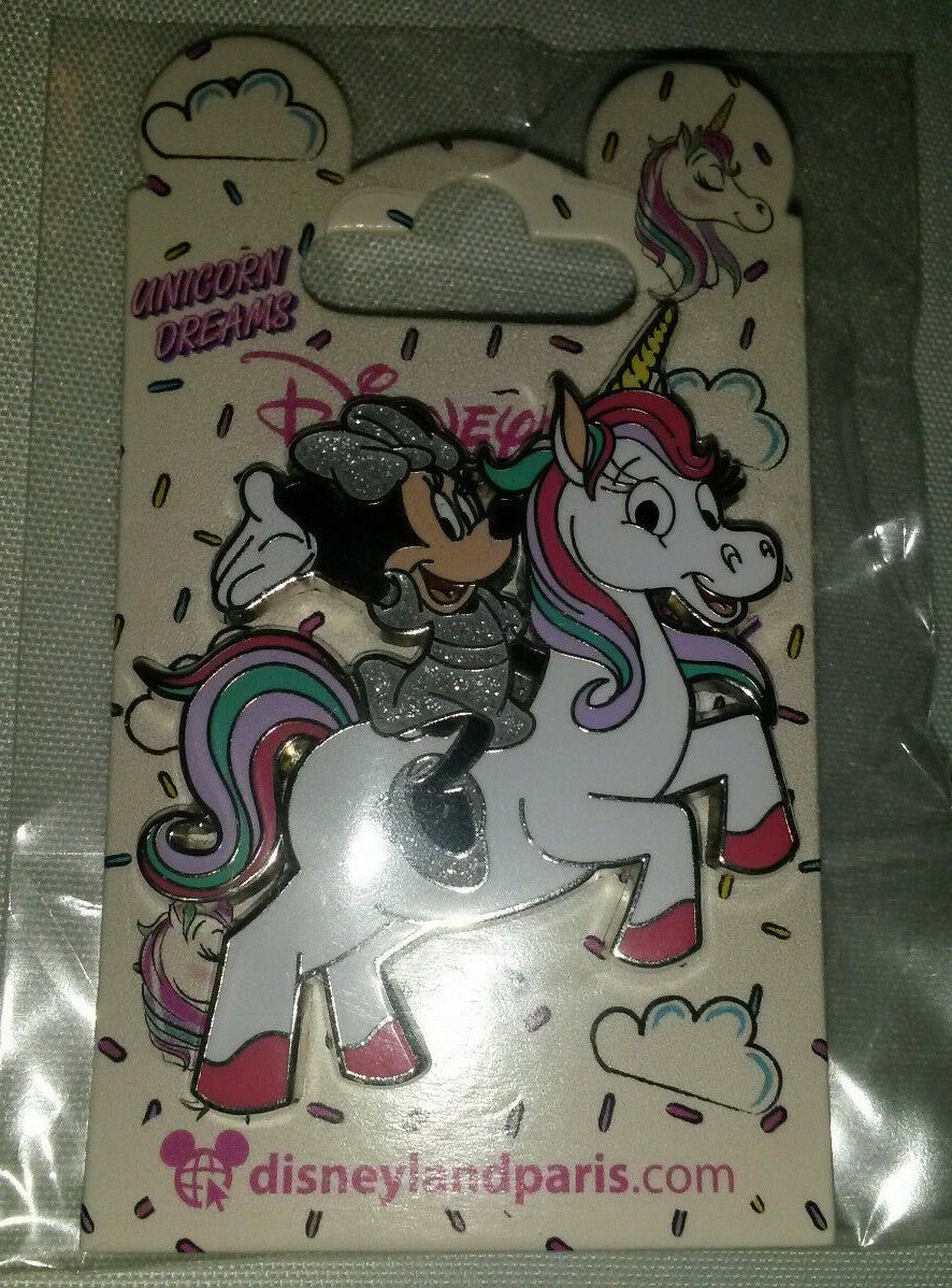 New Minnie Ridding Unicorn Rainbow Colors Disney Paris Dlrp Dlp 2021 Glitter Pin