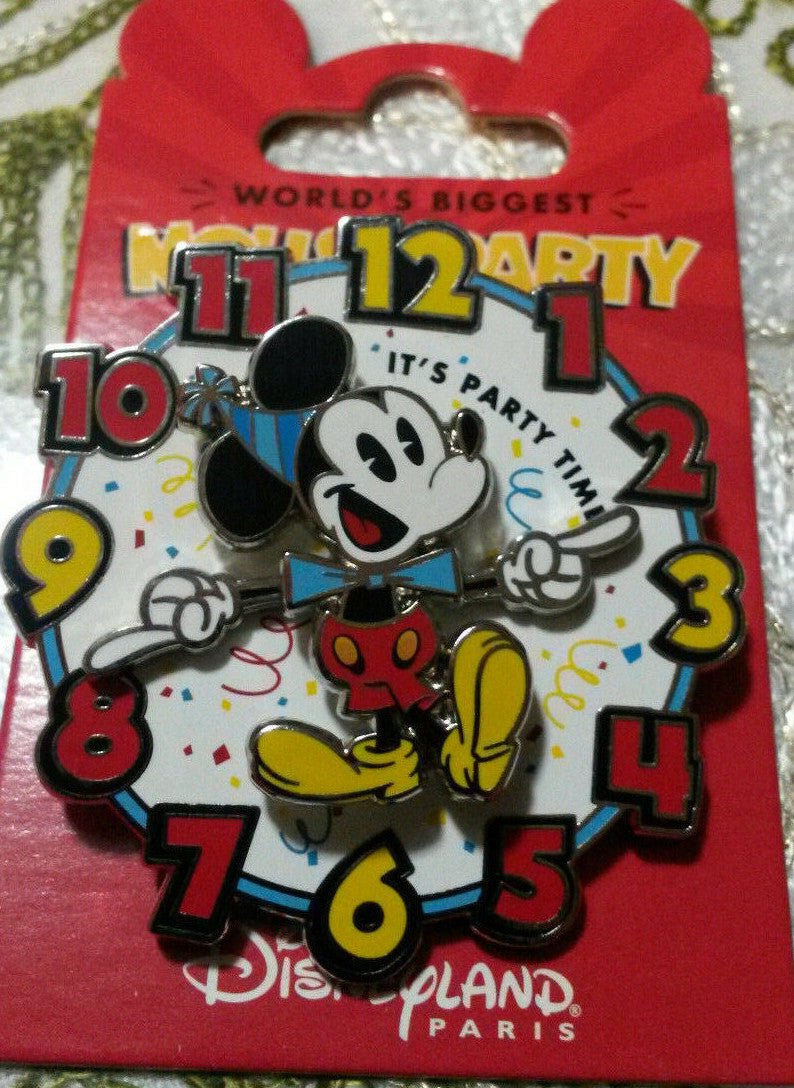 New November 2018 Celebrate Mickey 90th Clock Disney L Paris Dlrp Dlp Move Pin