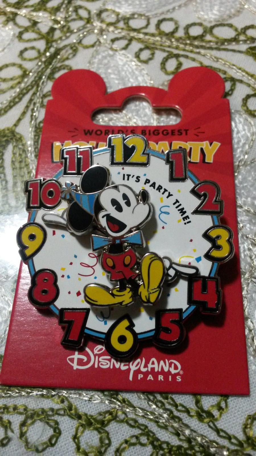 New November 2018 Celebrate Mickey 90th Clock Disney L Paris Dlrp Dlp Move Pin