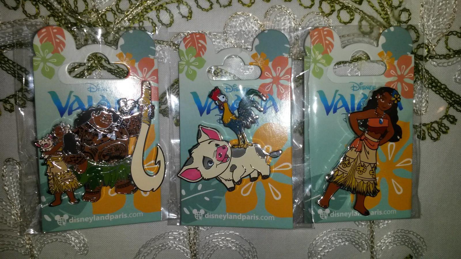 New Pua 2019 and Pua and Hei Hei 2016 Vaiana Disney Land Paris Dlp 2 Pins