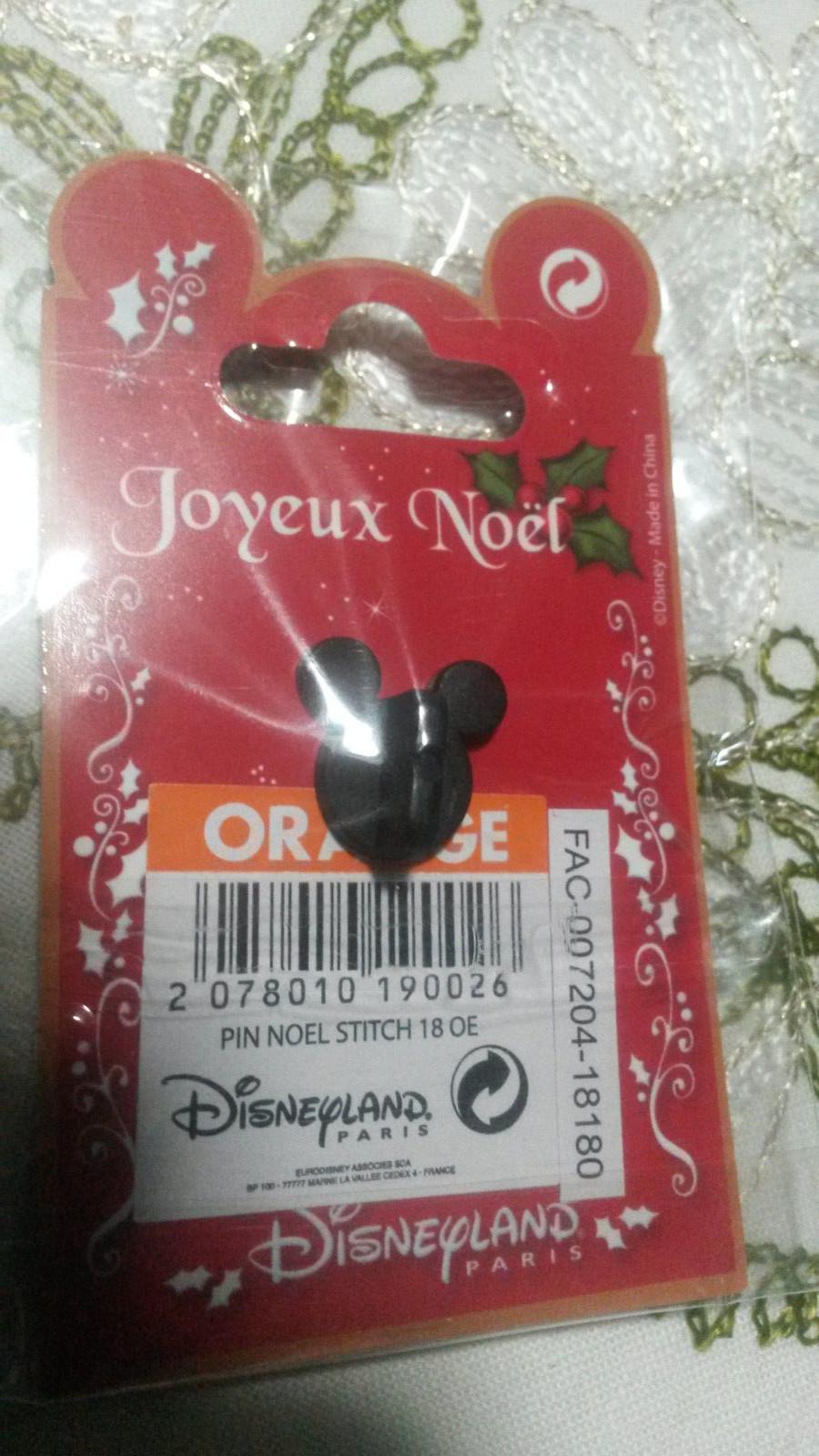 New Stitch laughing with Xmas Red Hat August 2018 Disney Land Paris Dlrp Dlp Pin