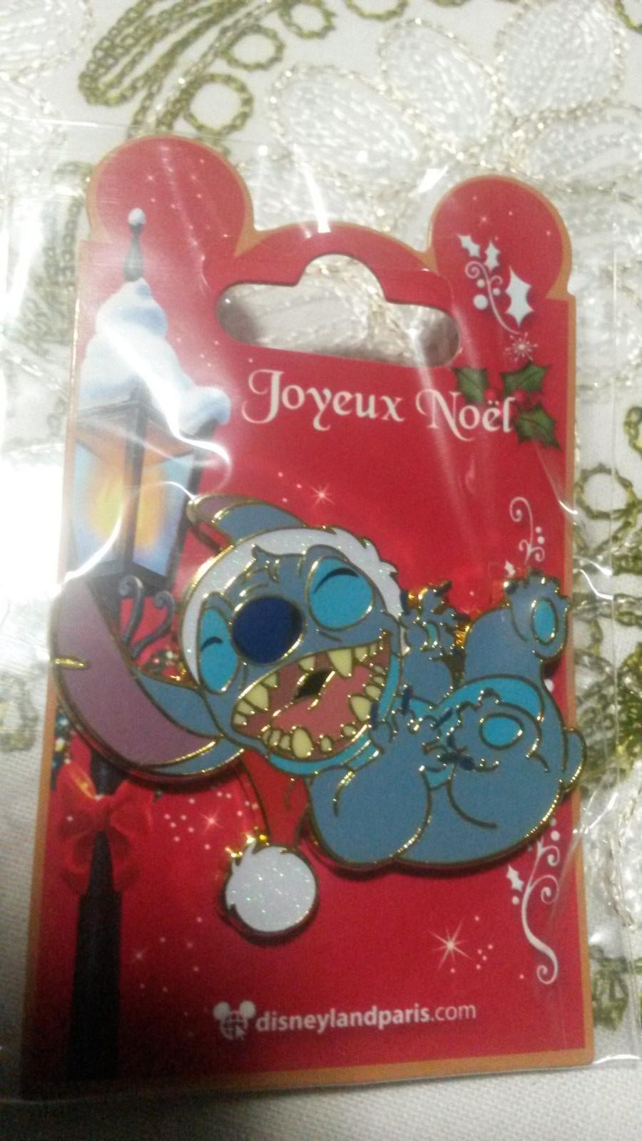 New Stitch laughing with Xmas Red Hat August 2018 Disney Land Paris Dlrp Dlp Pin