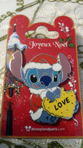New Stitch with Xmas Red Hat Love Message 2018 Disney Land Paris Dlrp Dlp Pin
