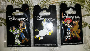 New トイ・ストーリー バズ ウッディ ジェシー ブルズアイ バターカップ 2018 3ピン DLP ディズニー・パリ