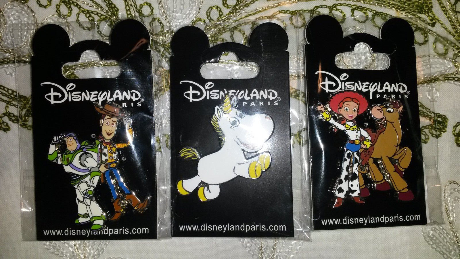 New Toy Story Buzz Woody Jessie Bullseye Buttercup 2018 3 Pins DLP Disney Paris
