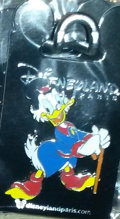 New Uncle Scrooge posing with cane Disney Land Paris Dlrp Dlp 2017 pin