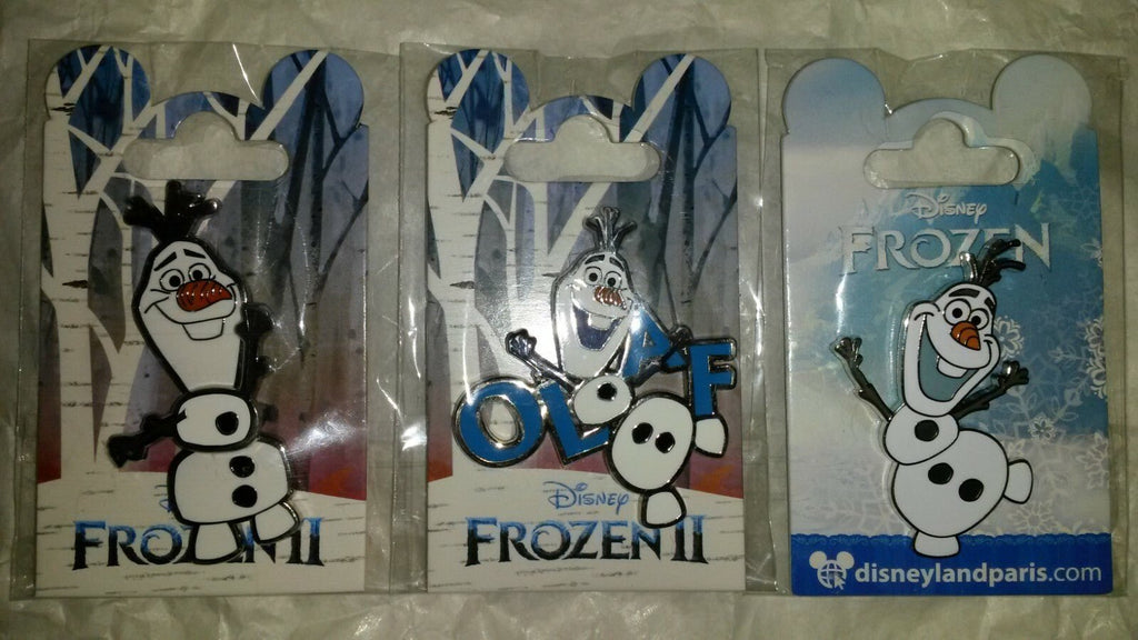 Olaf from Frozen Disney Land Paris Dlrp Dlp 3 Pins (1 Spinner)