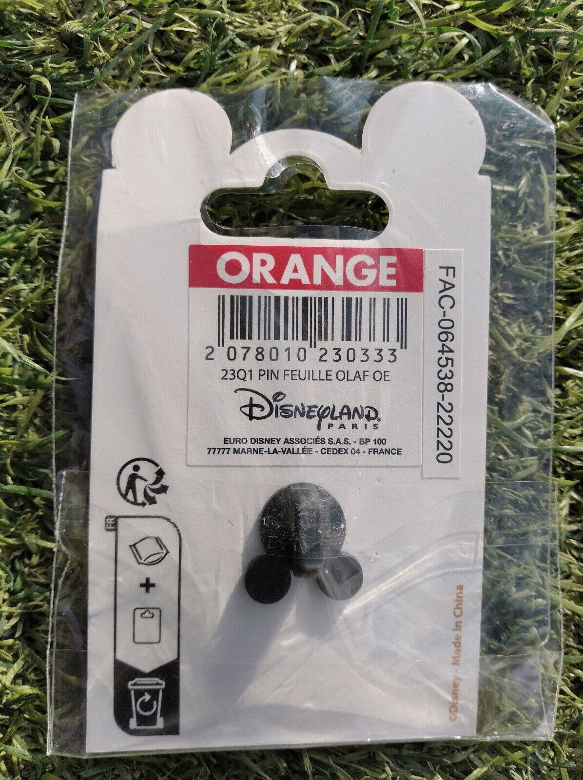Olaf (Frozen) Winter Leaves Leaf Series Disney Land Paris DLP Nov 2022 Pin