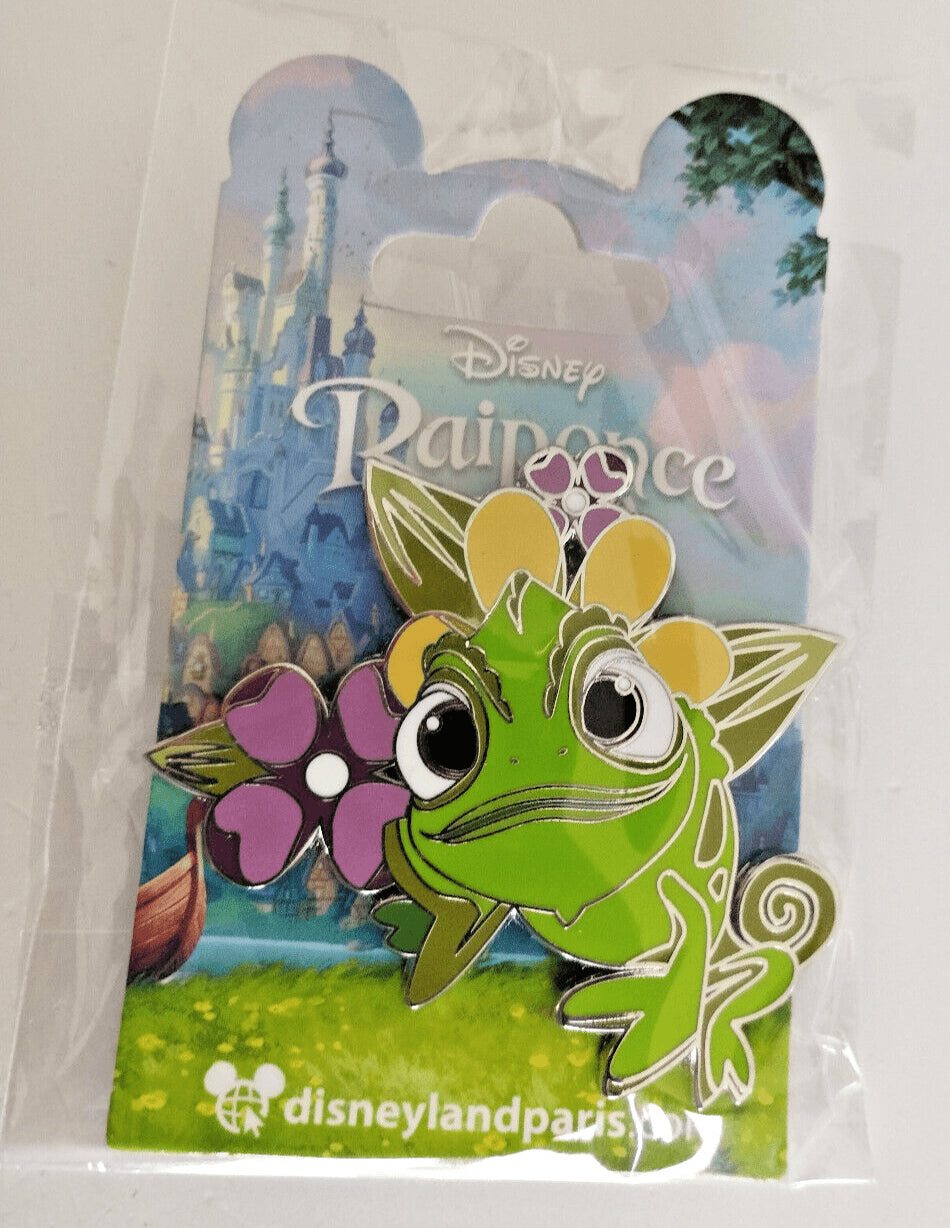 Pascal in flowers (Rapunzel Tangled) Disney Land Paris Dlrp March 2023 Pin