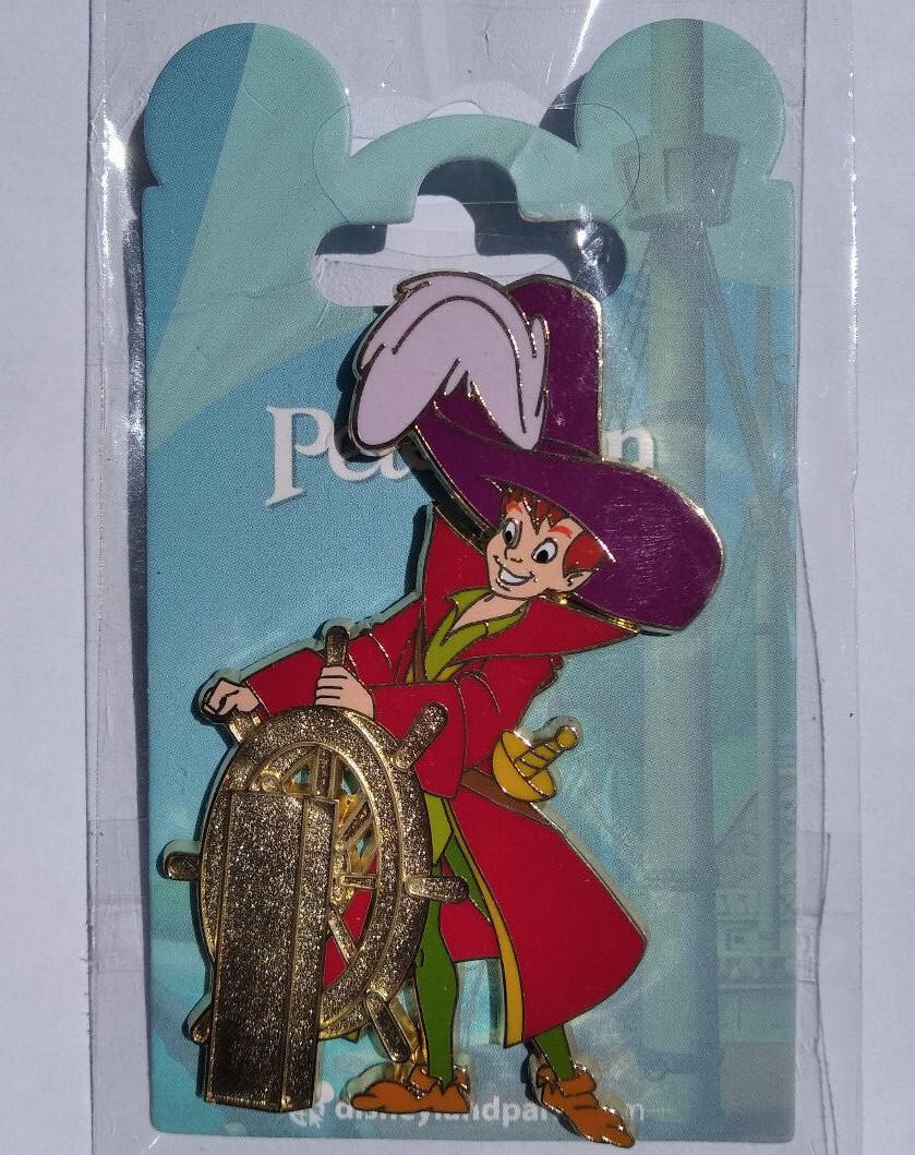 Peter Pan as Captain Hook sailing the Ship Disney Land Paris Dlp 2022 Pin
