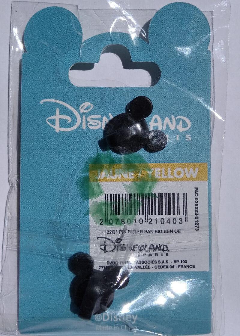Peter Pan Flying over Big Ben London Clock Disney Land Paris Dlp 2022 Pin