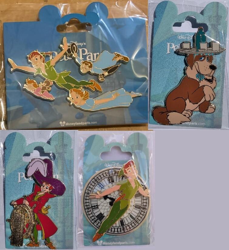 Peter Pan Flying over Big Ben London Clock Disney Land Paris Dlp 2022 Pin