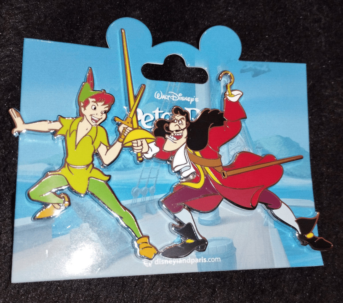 Peter Pan Hook Crossing Swords Disney Land Paris Dlp Nov 2023 Jumbo Pin