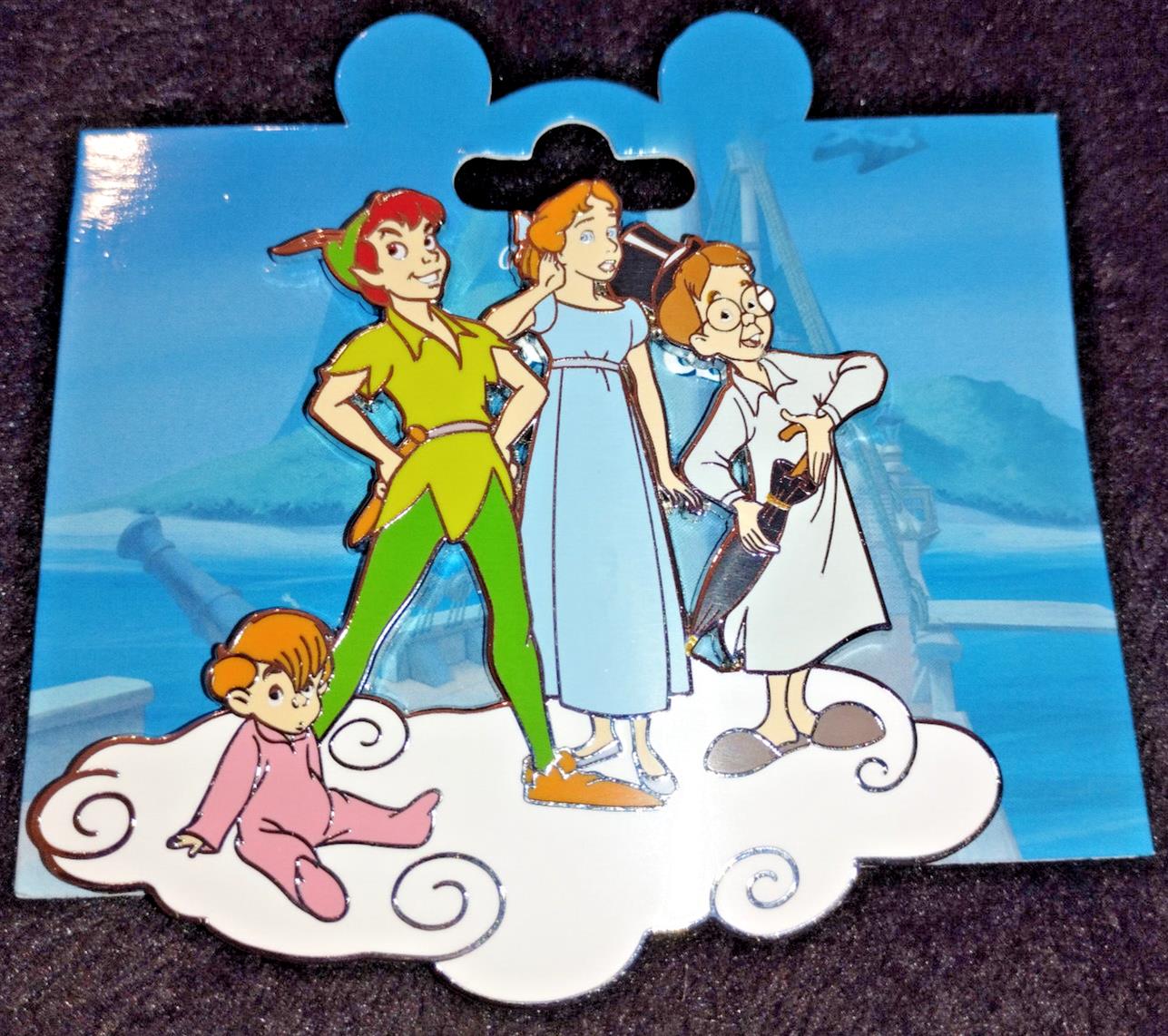 Peter Pan Wendy Michael John on Cloud Disney Land Paris Dlp Nov 2023 Jumbo Pin