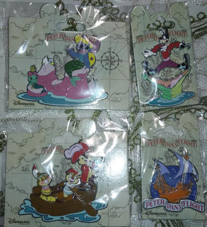 ピーターパン空の旅 アトラクション ディズニーランド・パリ DLP 2022年11月 ピンバッジ4個セット