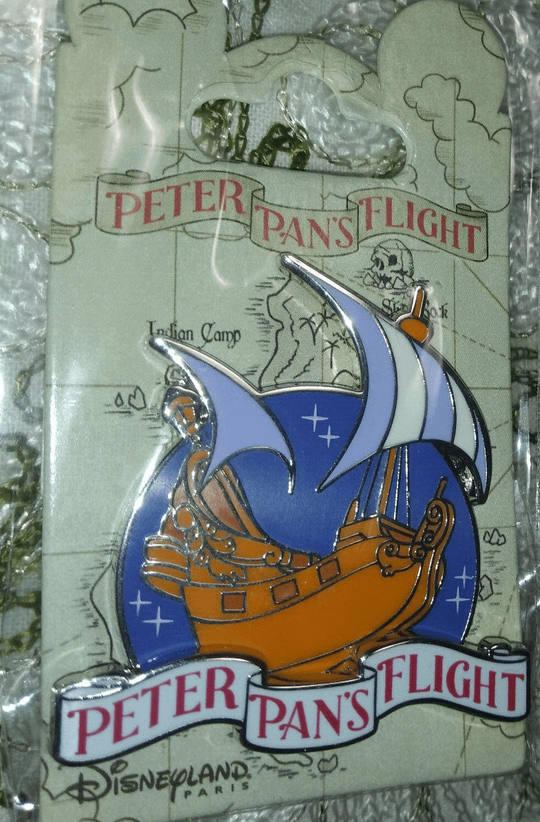 Peter Pan's Flight Attraction Disney Land Paris DLP Nov 2022 4 Pins Set