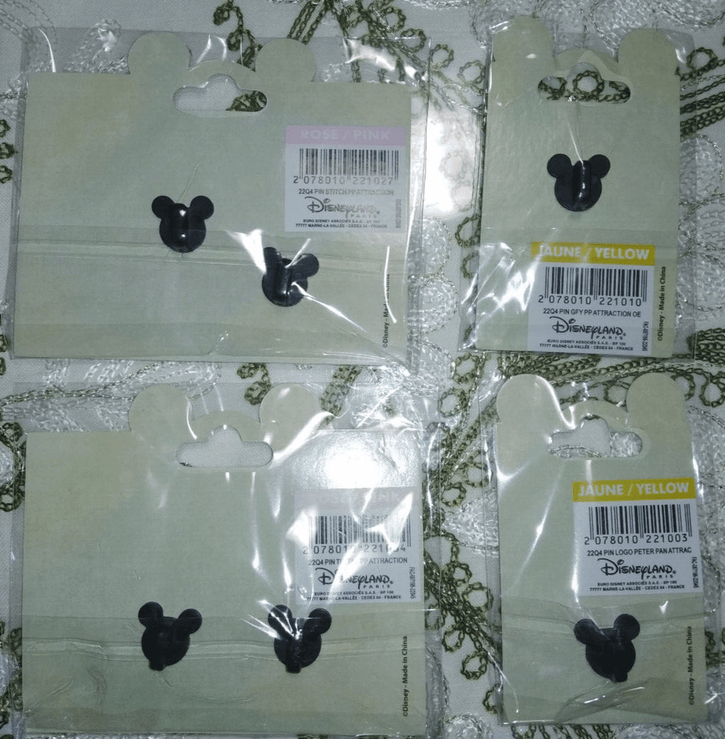 Peter Pan's Flight Attraction Disney Land Paris DLP Nov 2022 4 Pins Set